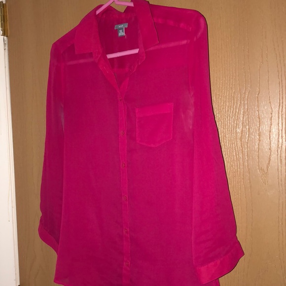 Pink button up - Picture 3 of 3